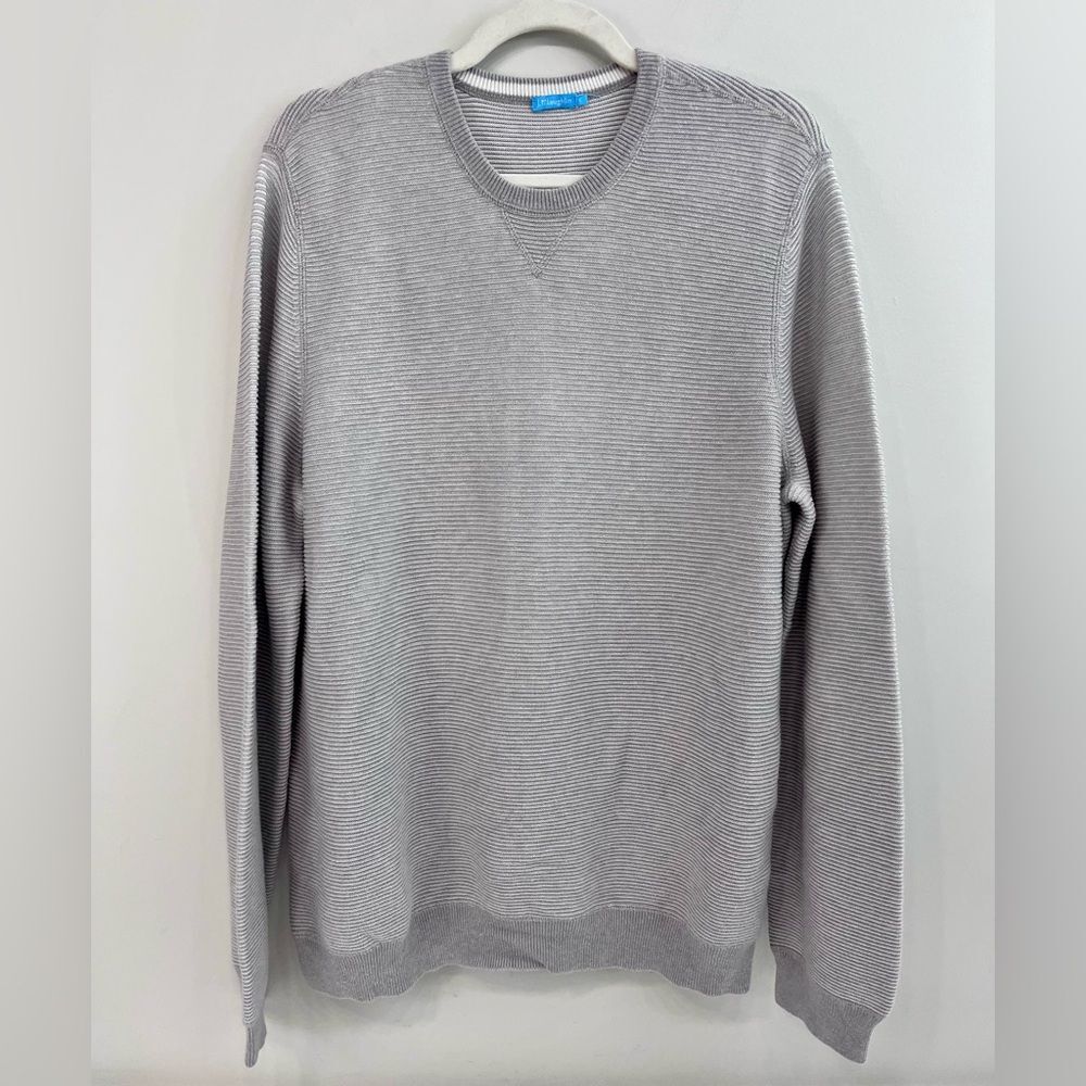 J. McLaughlin Crew Sweater Cotton, Viscose, Nylon, Cashmere Mens Large